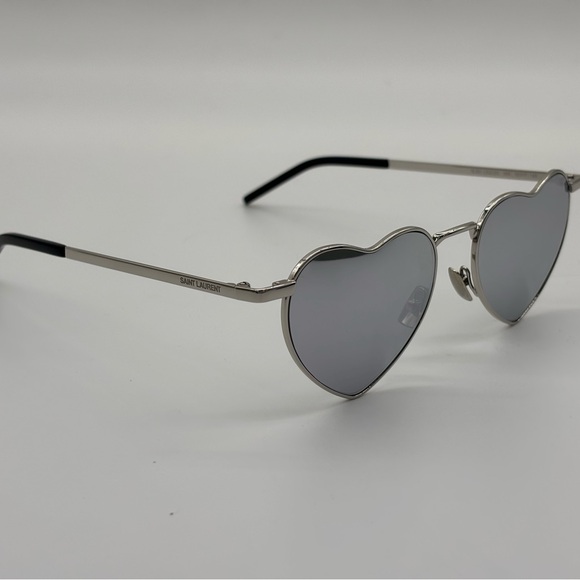 Saint Laurent SL 301 LOULOUSilver Heart Sunglasses 👜 - Picture 3 of 11